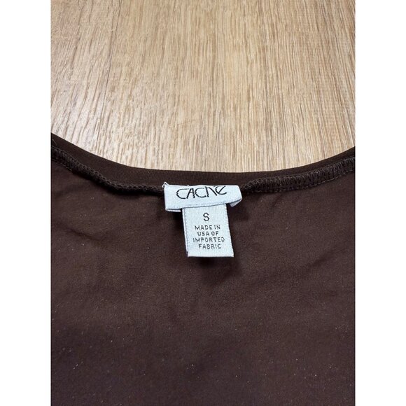 Y2K Cache Midi Dress Metallic Gold Stretchy Shirt Dress Bodycon Small - Picture 9 of 9